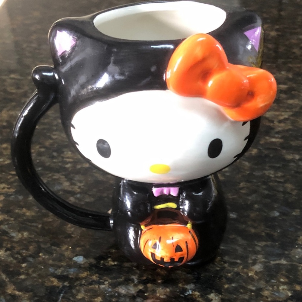 Blue Sky Black  Halloween hello kitty